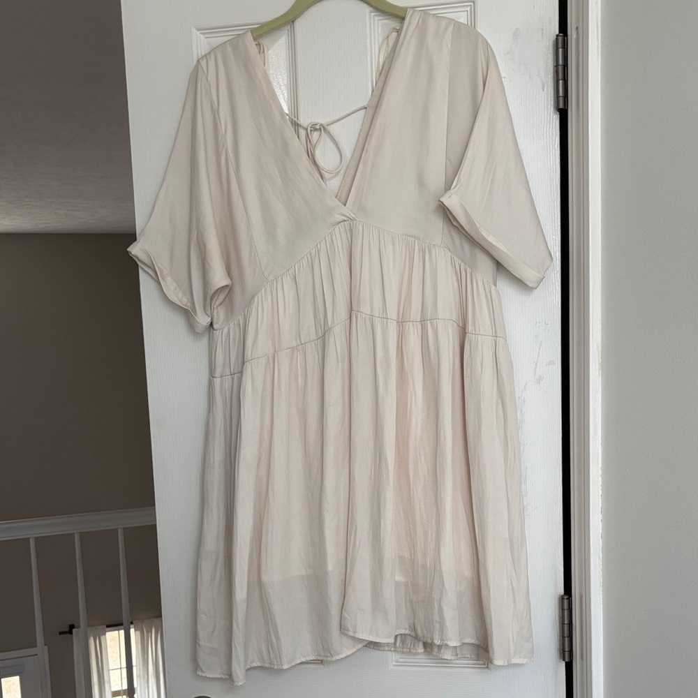 Mustard Seed Cream Midi Dress